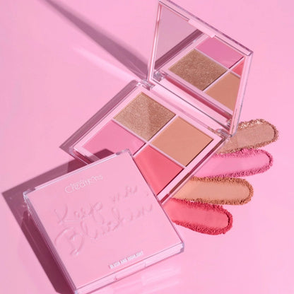 KEEP ME BLUSHIN 4-EVER BLUSH QUAD (Rubor en polvo)