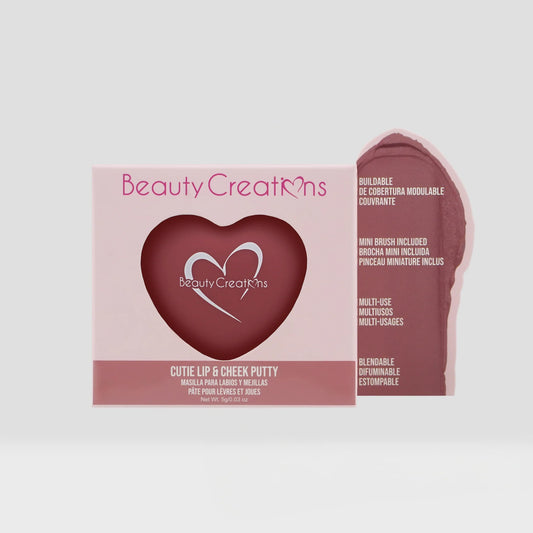 Cutie Lip & Cheek Putty w/ Brush Deep Berry (Balsamo para labios y mejillas).