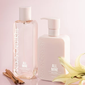 Body Collection Lotion and Mist Sets All Mine ( Set de crema corporal y fragancia).