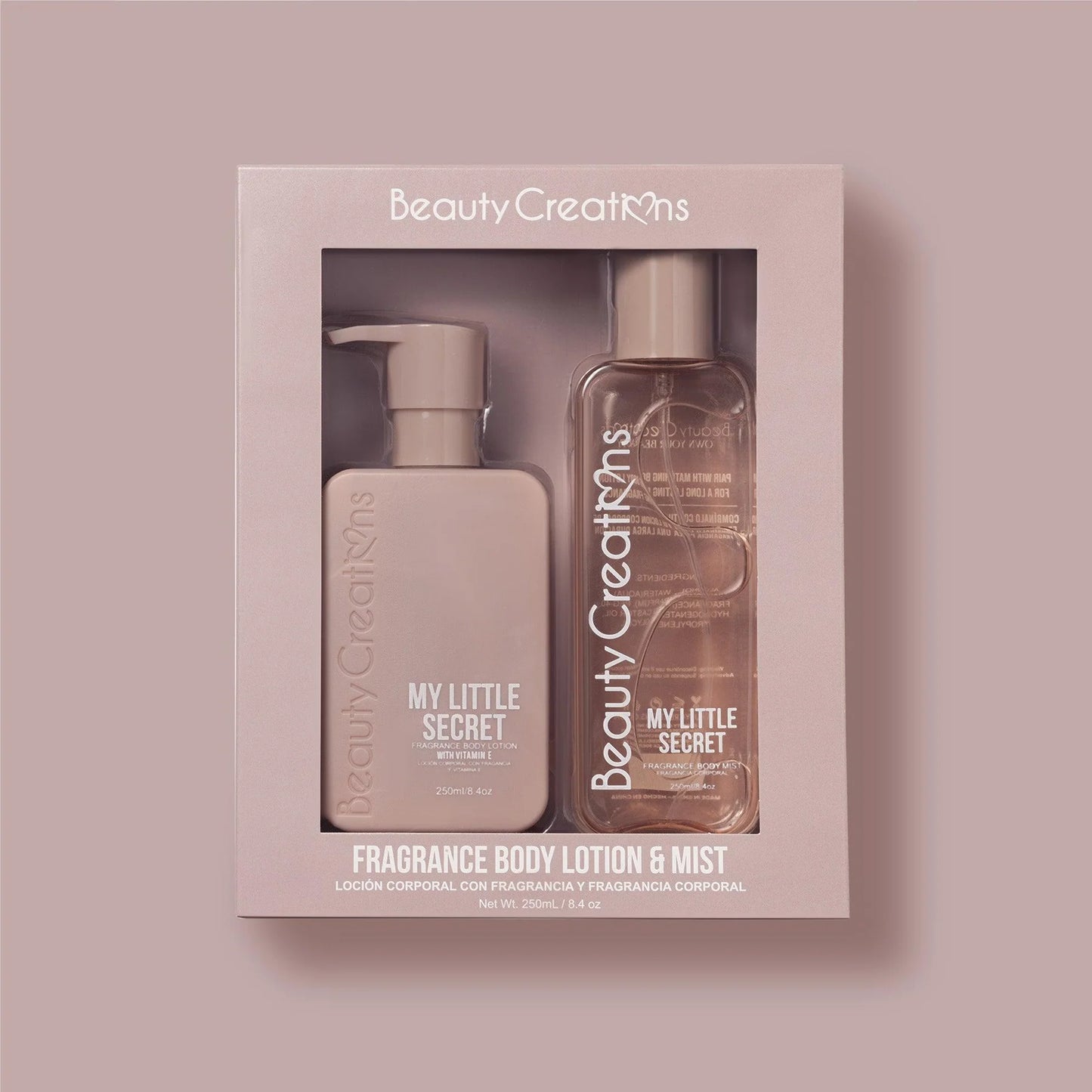 Body Collection Lotion and Mist Sets My little secret (Fragancia y crema corporal).